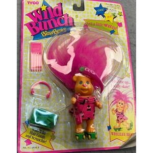 Tyco Vintage 90s Wild Bunch Bitsy Bears Wheelee Bear Wind Up Roller Skate  NWT